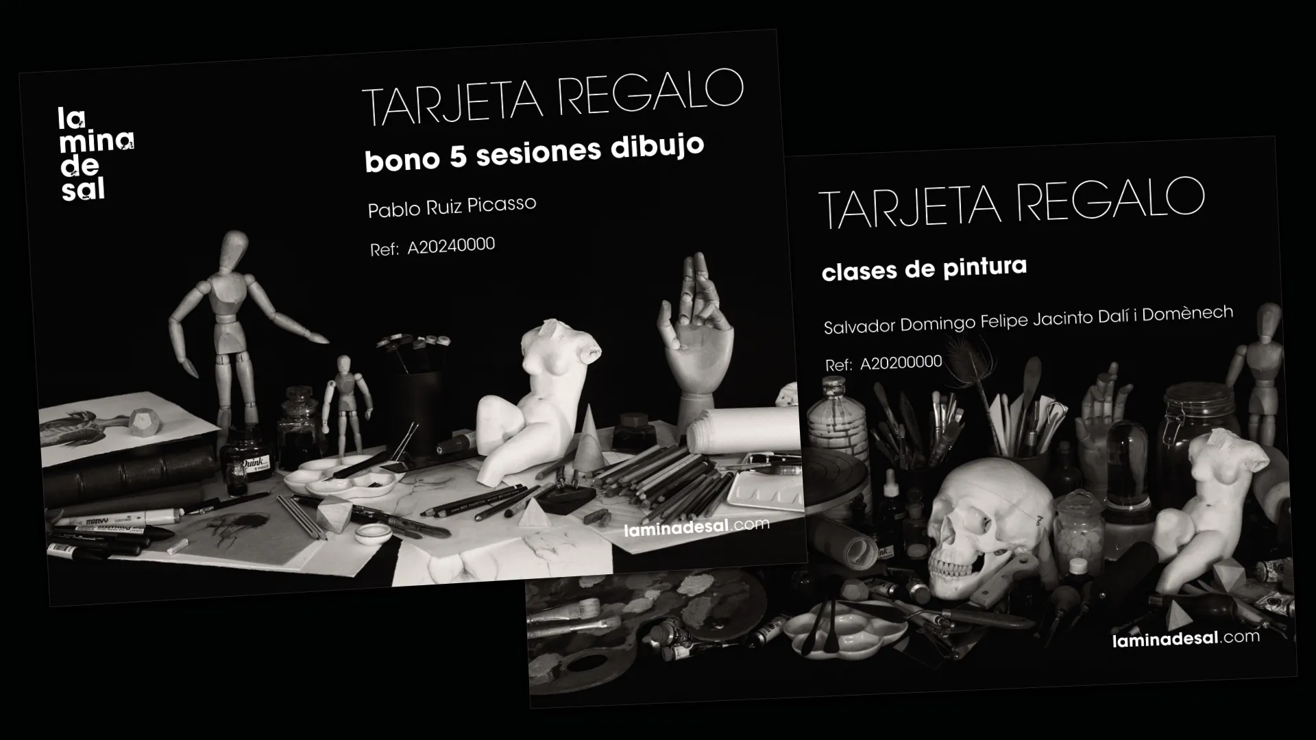 Tarjeta regalo La mina de sal - regalo clases de arte en Vigo